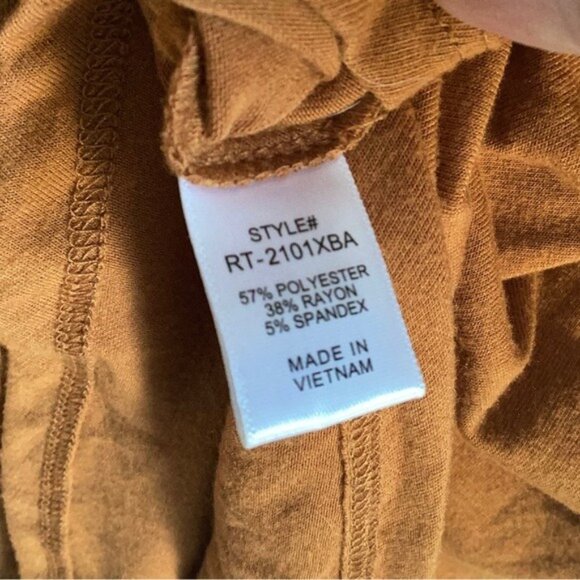 Zenana Women's Rust Orange Relaxed Fit Short Sleeve Tunic Top Size 3X - Picture 5 of 7